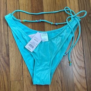 Sparkly Bikini Bottom with Beaded Ties